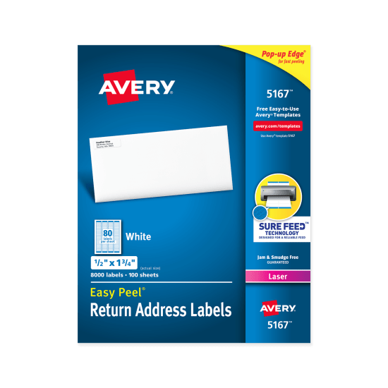 Pack of Avery Address Labels