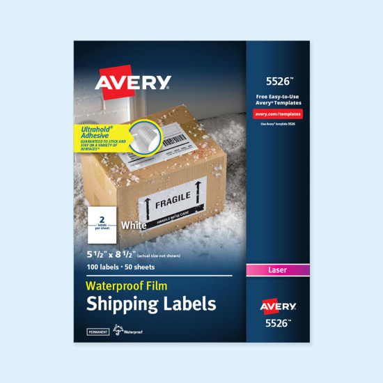 pack of Avery Trueblock labels