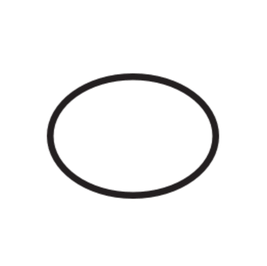 oval-shaped label outline