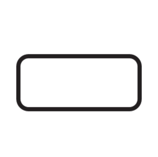 rectangle-shaped label outline