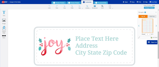 Holiday Address Label Template from img.avery.com