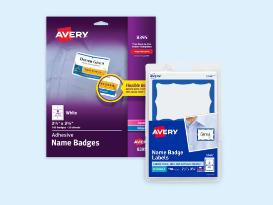 Blank Name Tag Packs