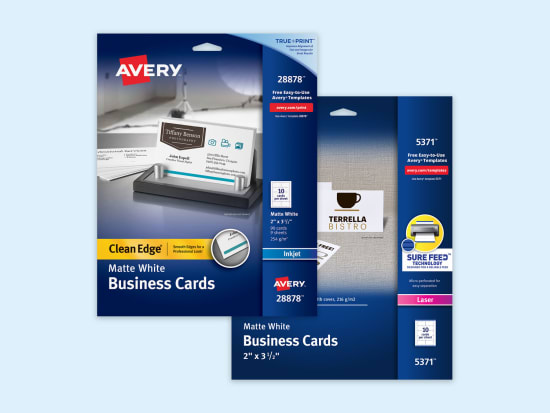 Blank Business Card Packs