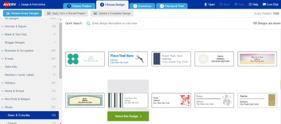 Avery Label Online Design Print Tool For Mac
