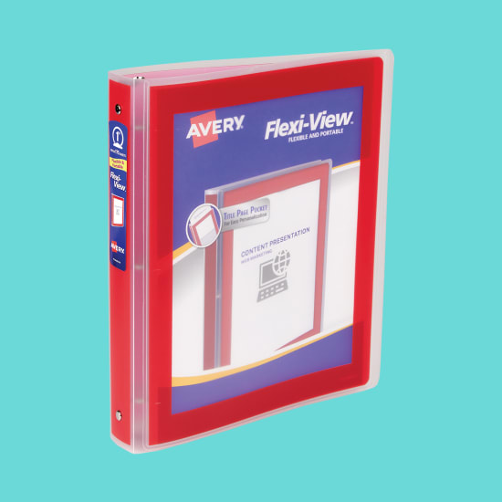 Avery Flexiview Binder in Red
