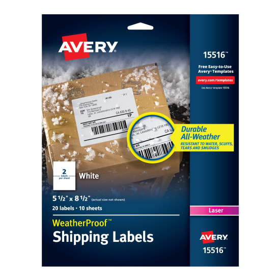 Weatherproof | Avery.com