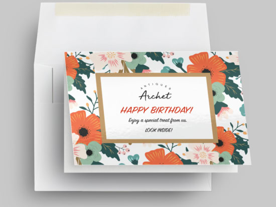 Order custom greeting cards from Avery professional printing service