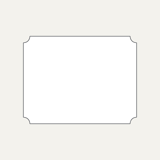 Scallop-Corner Custom Postcards