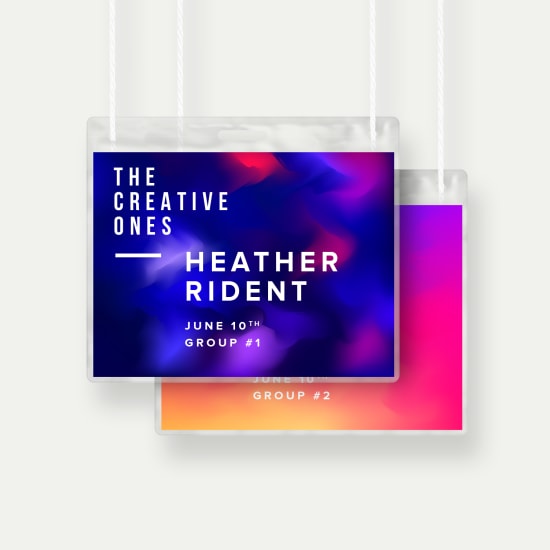 Custom Printed Name Badges with Holders