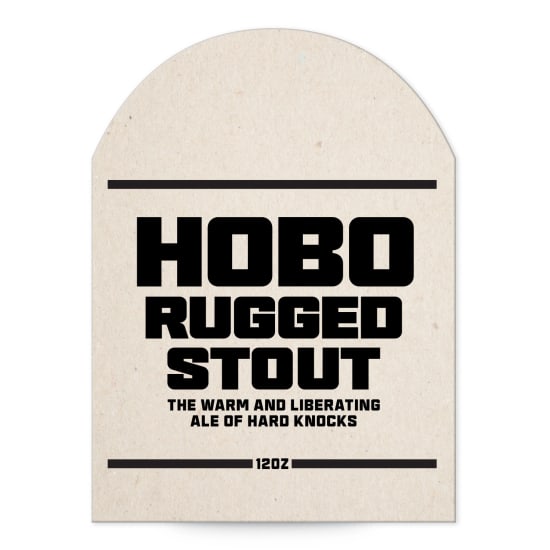 4-3/4" x 3-1/2" Arched Label