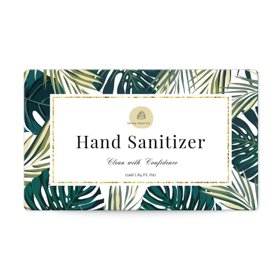 bath and body works hand sanitizer label size