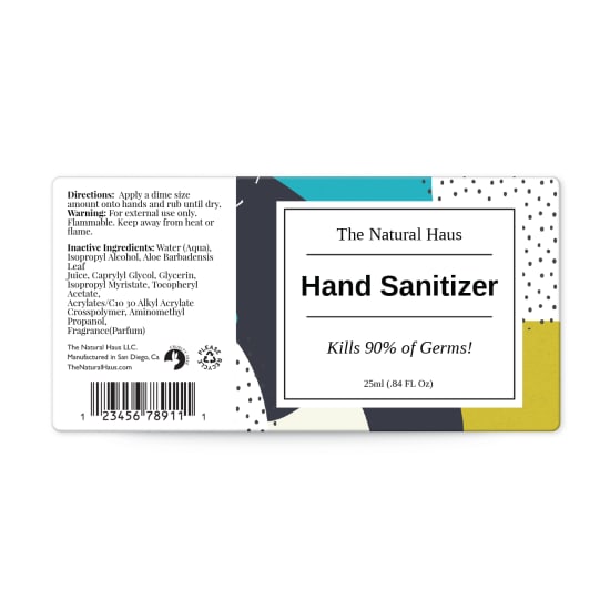 hand sanitizer label templates easy to customize avery com