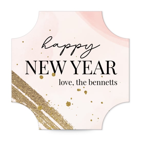 1-1/2" Scalloped Square Label