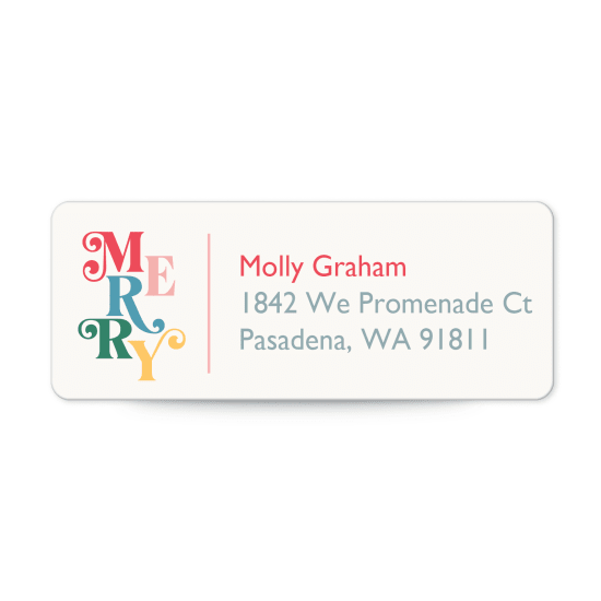 1" x 2-5/8" Address Label