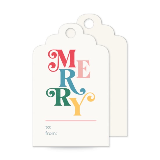 2" x 1-1/4" Scalloped Hang Tag