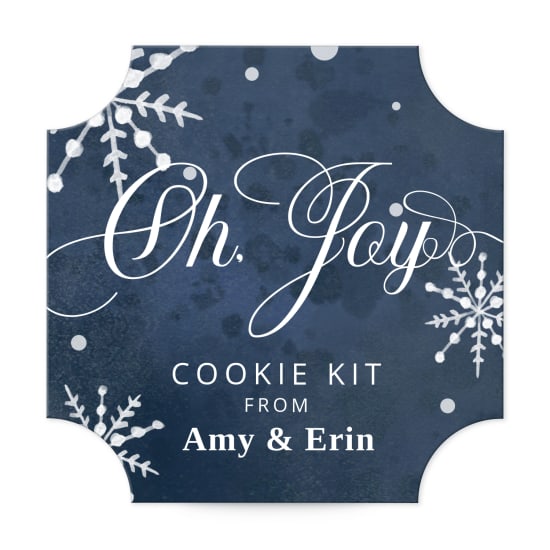 1-5/8" Square Scalloped Label