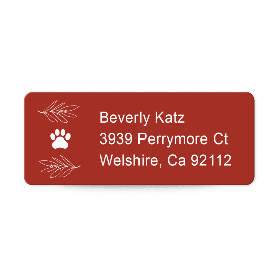 1" x 2-5/8" Address Label