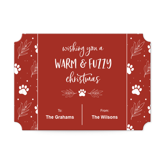 2" x 3" Rectangle Scalloped Label