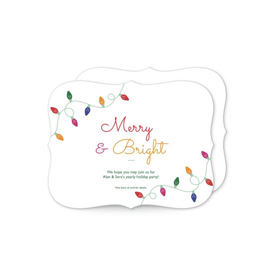 5" x 7" Flourish-Edge Invitation