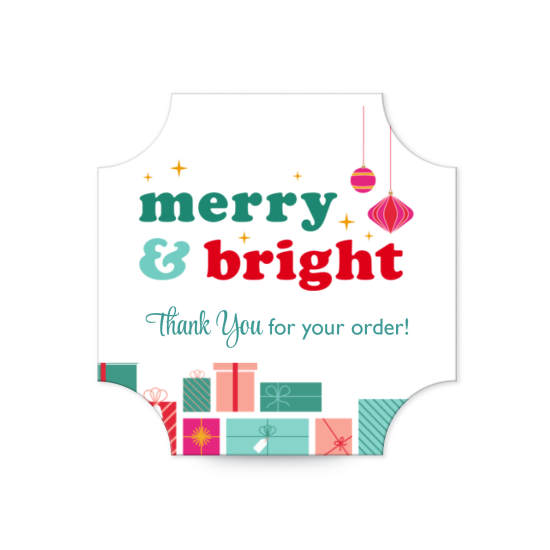 1-5/8" Scallop Square Label