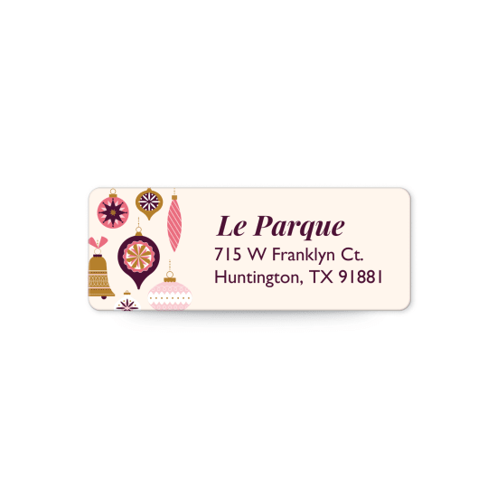 1" x 2-5/8" Rectangle Label