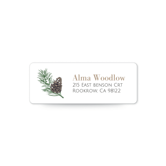 1" x 2-5/8" Rectangle Label