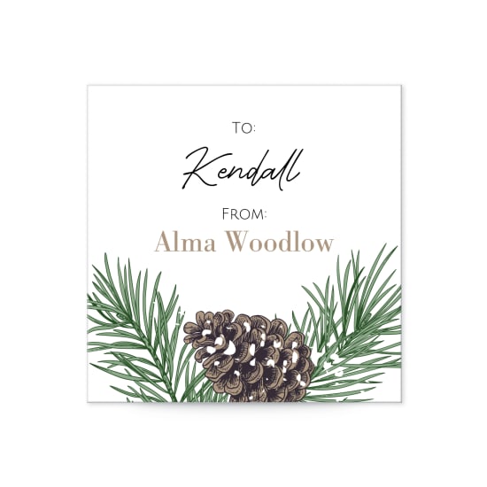 2" Square Label