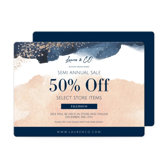 5" x 7" Rounded-Corner Invitation