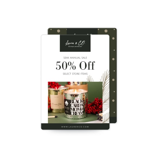 7" x 5" Rounded-Corner Invitation