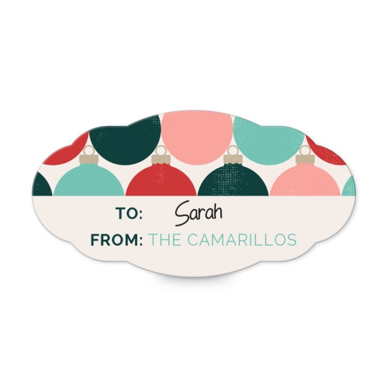 1-1/8" x 2-1/4" Scalloped Oval Label