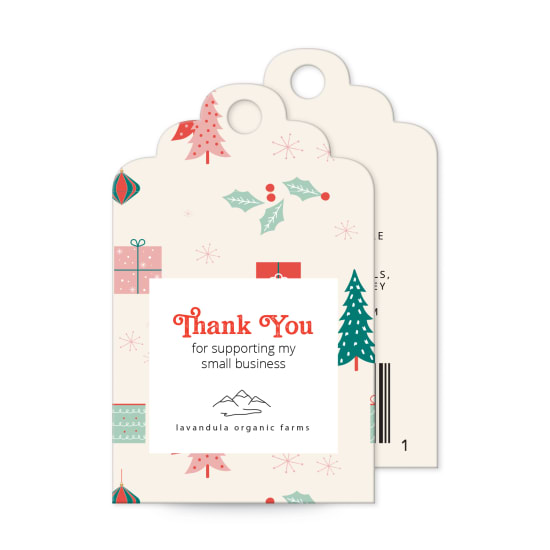Gift Label Sticker Holiday Label Family Label Wicker Cane