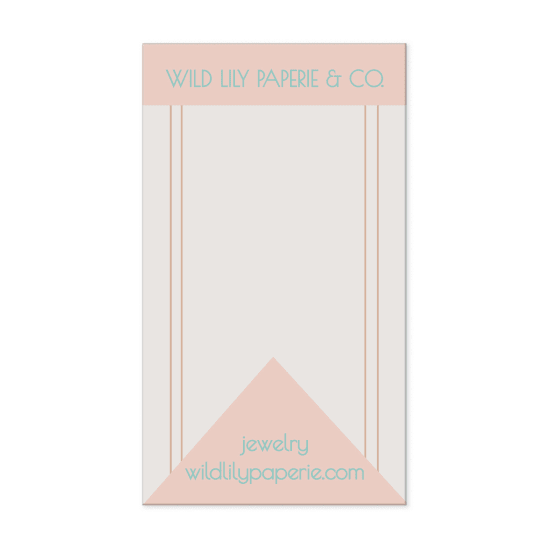 Earring Cards - engraved logo and custom shape