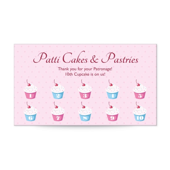 Cupcake Reward Card