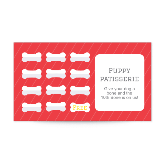 Dog Bone Reward Card