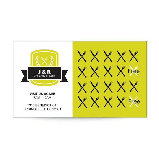 Knife & Fork Reward Card