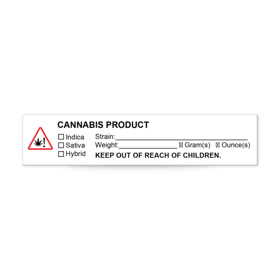 Marijuana Cannabis Product Labels - Flower, Edibles ...
