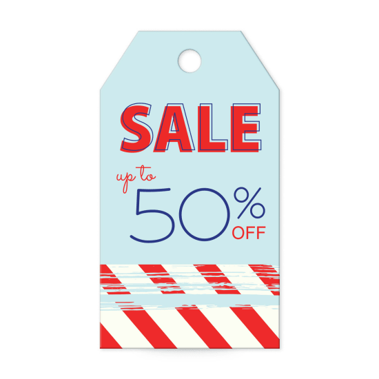 2" x 1-1/4" Banner Tag