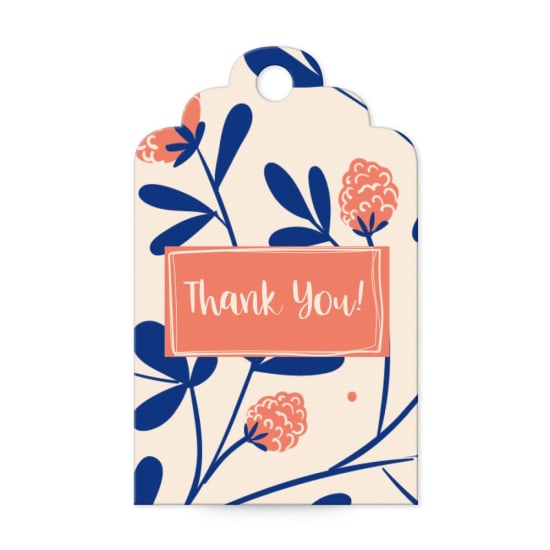 2" x 1-1/4" Scallop Tag