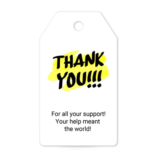 2" x 3-1/2" Banner Tag