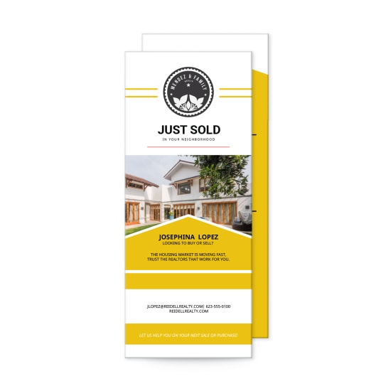 8-1/2" x 3-1/2" Rack Card