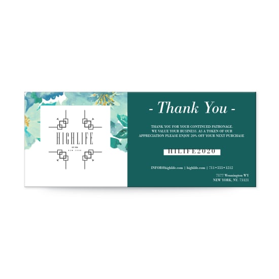 3-1/2" x 8-1/2" Rack Card