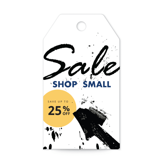 3-1/2" x 2" Banner Tag