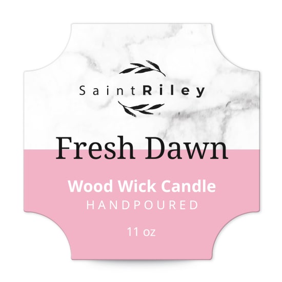 1-5/8" Square Scalloped Label