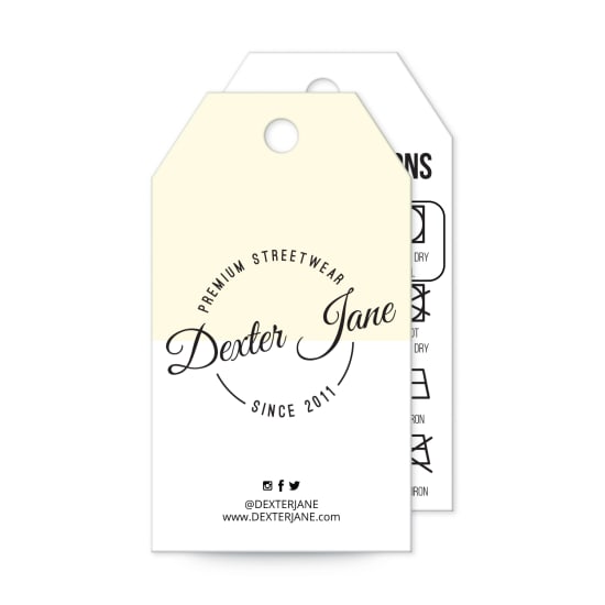 Designer clearance clothing tags