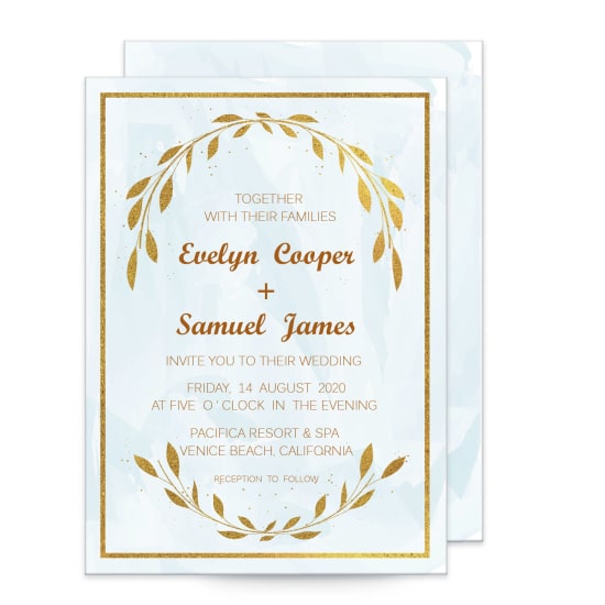5" x 7" Invitation