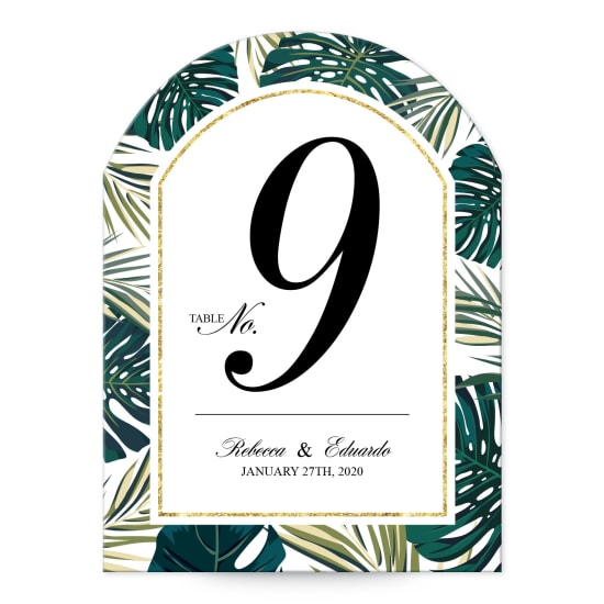 4-3/4" x 3-1/2" Arched Label