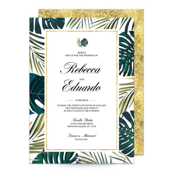 5" x 7" Invitation