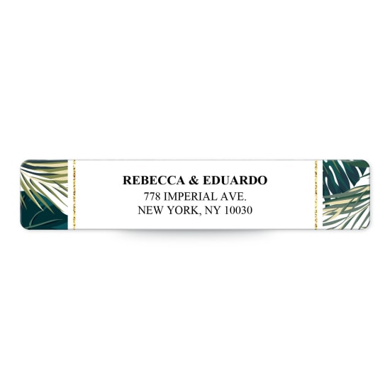 1" x 4" Rectangle Label