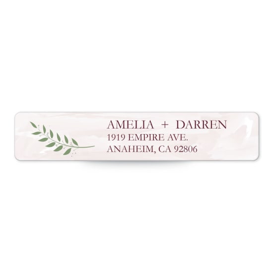 1" x 4" Rectangle Label