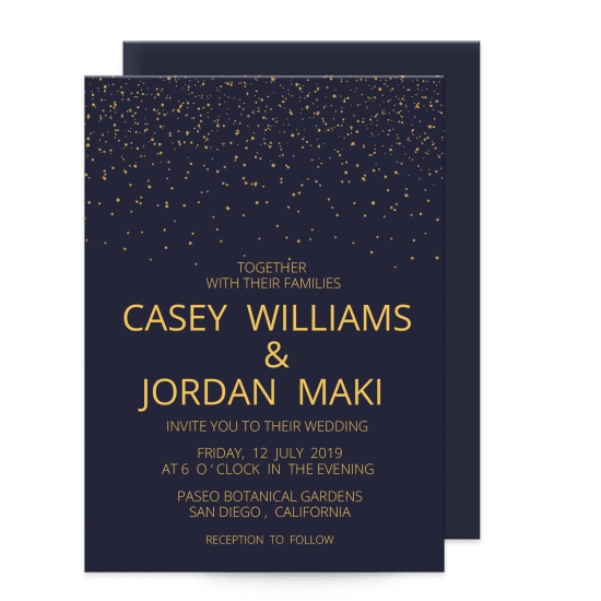 5" x 7" Invitation